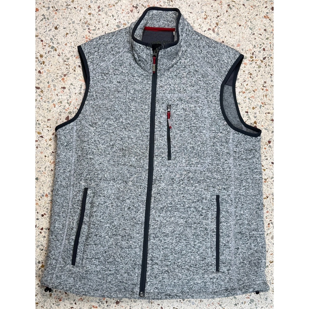 Orvis Men's Embroidered Full Zip Multicolored Vest Size Medium